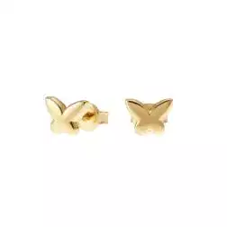 Yellow Gold Mini Butterfly Earrings