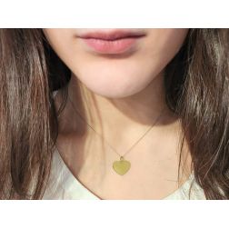 Photo of worn Heart Pendant
