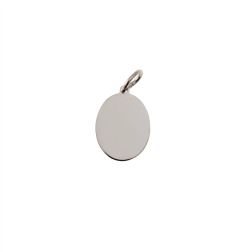 Medaglia Ovale Angioletto pensatore Bicolore