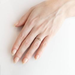 Photo of worn Solitary Love U with Diamond