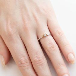 Photo of worn Solitary Love U with Diamond