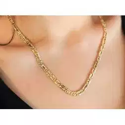 Collana 3+1 pernice & tigre 50cm x 5,20mm foto indossata donna