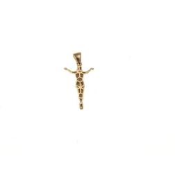 Jesus Crucified pendant in 18kt Yellow and White Gold