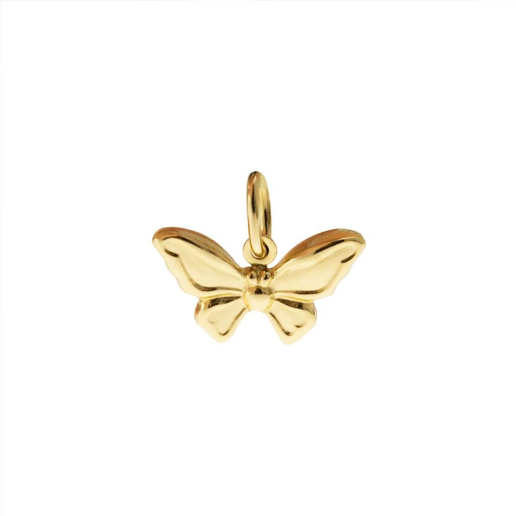 Butterfly Charm in 18kt yellow gold boxed structure