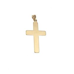 Cross Pendant with X in the Center in Yellow Gold