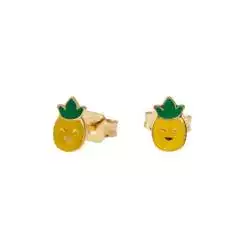 Orecchini bimba Ananas smaltati