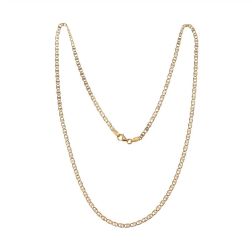 Necklace traversino  yellow and white gold. 2.70mm
