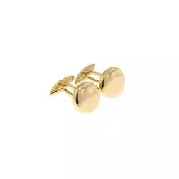 Gemelli Tondi Scatolati in oro giallo 18kt