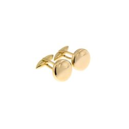 Round Cufflinks 18kt yellow gold