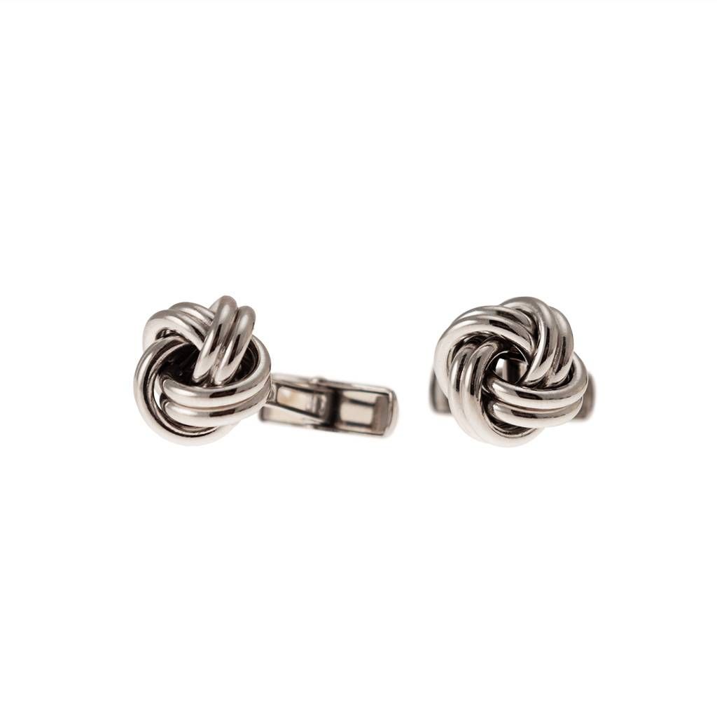 Gemelli Intreccio in oro bianco 18kt