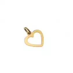 Ciondolo Cuore Oro Giallo Forato