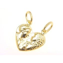 Medaglia dell'amore cuore oro giallo