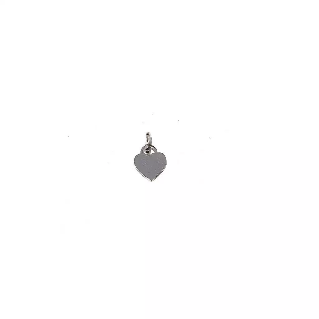Heart Pendant White Gold Jumper Attachment
