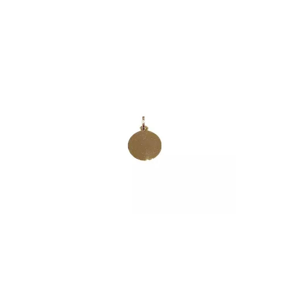 Ciondolo Medaglia Tonda diametro 1,58cm Oro Giallo Spessore 0,35mm