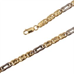 Two-tone Figaro Necklace x 5,20mm