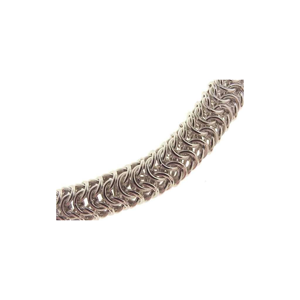 Girocollo Round Couture oro bianco 42 cm x 6,2mm