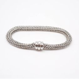 Bracciale Round Couture oro bianco 20mm x 6,2mm