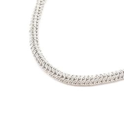 Necklace Striped Round Couture white gold 42 cm x 6,2mm