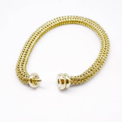 Round Couture 18kt Yellow Gold Bracelet 19mm x 6,2mm