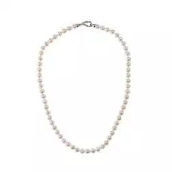 Akoya Pearls Drop Closure Necklace with Diamonds