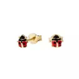 Orecchini Coccinella Smaltati