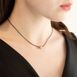 photo of worn Shiny ball pendant