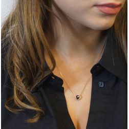 photo of worn Yin & Yang Pendant with Zircons