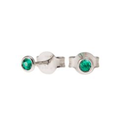 Orecchini Smeraldo Circle 3.50mm