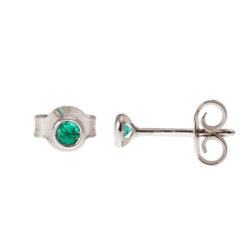 Orecchini Smeraldo Circle 3.50mm