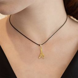 photo of worn Tour Eiffel Pendant