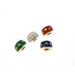 Stars and enamel pendant