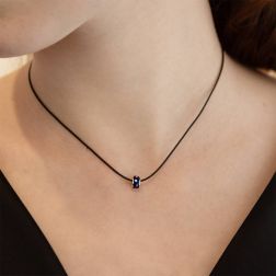 photo of worn Stars and enamel pendant blue