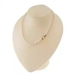 Collana Perle Fresh Water chiusura fiore Oro Rosa 18kt