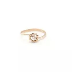 Anello Easy Flower Diamante Oro Rosa