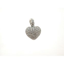 Diamonds Pavè Rounded Heart Pendant