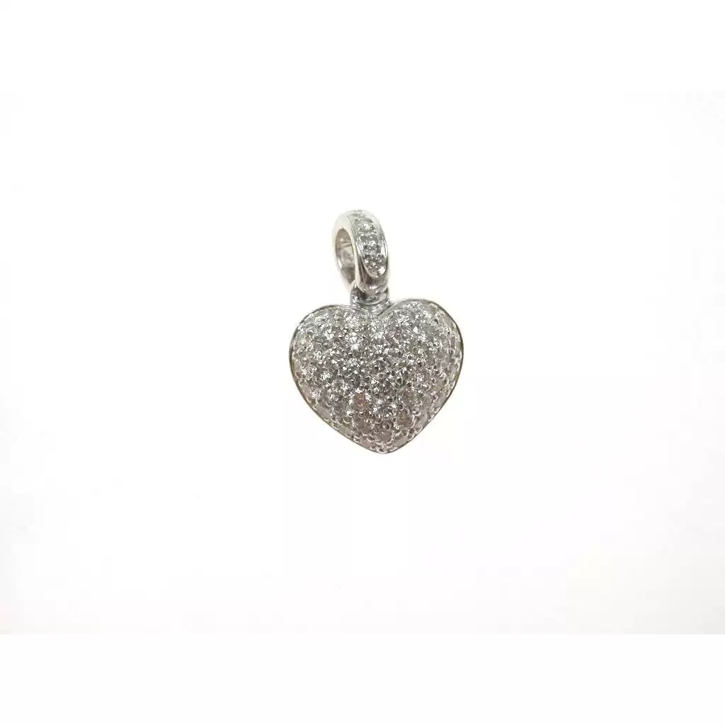 Diamonds Pavè Rounded Heart Pendant