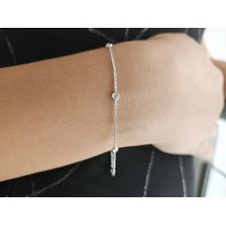 Photo of worn Bracelet "Gocce di Luce" 3.60mm