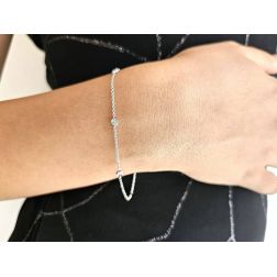 Photo of worn Bracelet "Gocce di Luce" 3.60mm