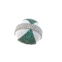 Ring Dome Emeralds
