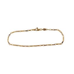 Bracciale maglia 3+1 Ovali e Goccia Oro Giallo e Bianco 18kt