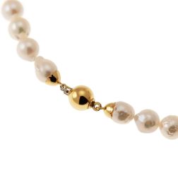 Akoya Pearls with sphere Clasp Necklace in Yellow Gold 18kt