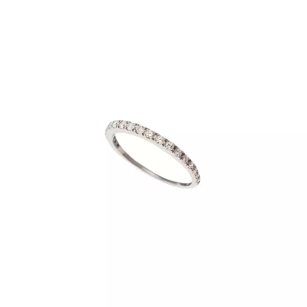 Veretta Scalare 19 Diamanti su Oro Bianco 18kt