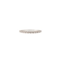 19 diamonds scalar veretta ring in 18kt White gold