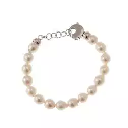 Bracciale Perle Fresh Water chiusura regolabile in Oro Bianco 18kt
