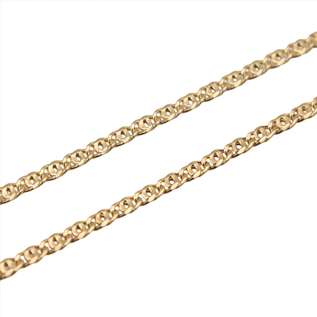 Necklace 50cm x2.70mm faceted tiger chain