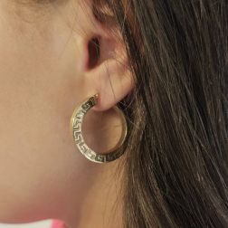 Photo of worn Greek style Hoops