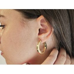 Photo of worn Greek style Hoops
