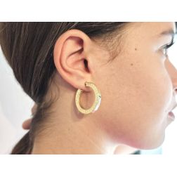 Photo of worn Greek style Hoops