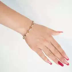 Tennis Topaz Citrine Bracelet photo worn