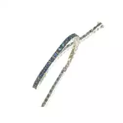 Bracciale Tennis Zaffiri Blu 16cm x 2,2mm